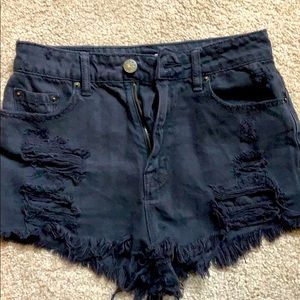 BDG high waisted cheeky festival shorts